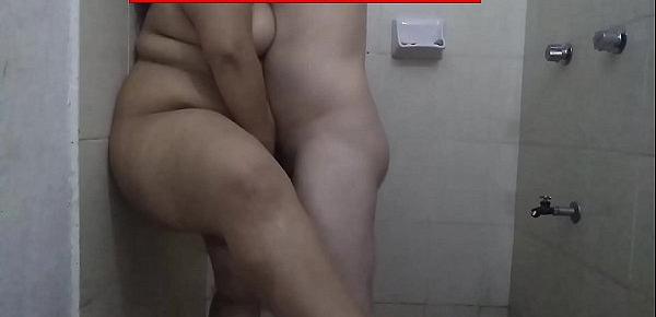  My wife having sex in the bathroom with a stranger he comes and he throws his cum inside my wife